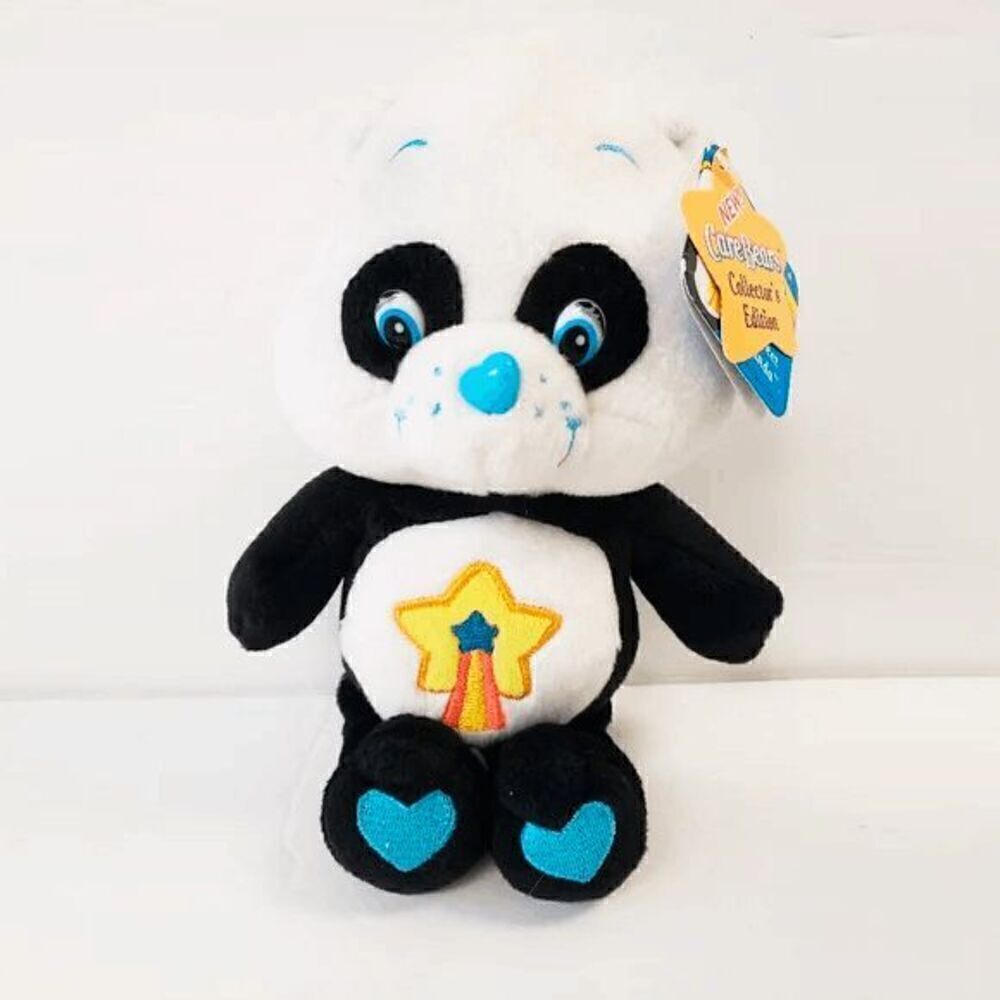 NWT Vtg 2005 Care Bears 9” Perfect Panda Bear Stuffed Animal Beanbag Plush Toy